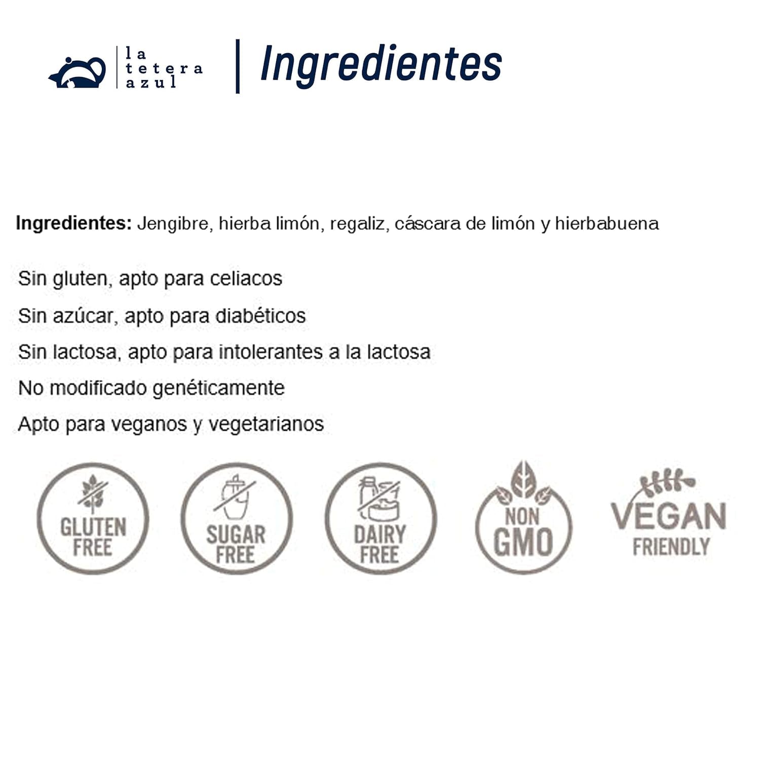 LA TETERA AZUL Infusion écologique de gingembre et de citron. Thé biologique pour perdre du poids en pyramides. Gingembre et citron. 20 pyramides.