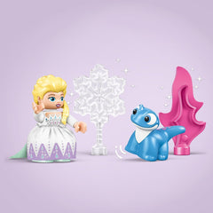 LEGO DUPLO | Disney ELSA et Bruni dans la forêt enchantée, La Reine des Glaces, jouet à 4 figurines pour les enfants de 2 ans, cadeau préscolaire pour les filles et les garçons de 2 ans et plus, basé sur les ensembles de construction La Reine des Neiges 2 10418 Beuche den LEGO-Store