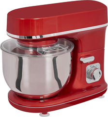 GUTFELS Machine à cuisiner KM 8102 Roi | Machine de cuisine | 1200 watts | Schneebesen | Rührhaken | Knethaken | 10 Étages | Pourriture | 5 L Schüssel Mère et Enfant Naty Shop Rouge
