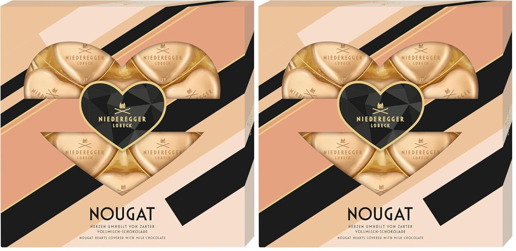 Coeurs de nougat Niederegger, 125 g