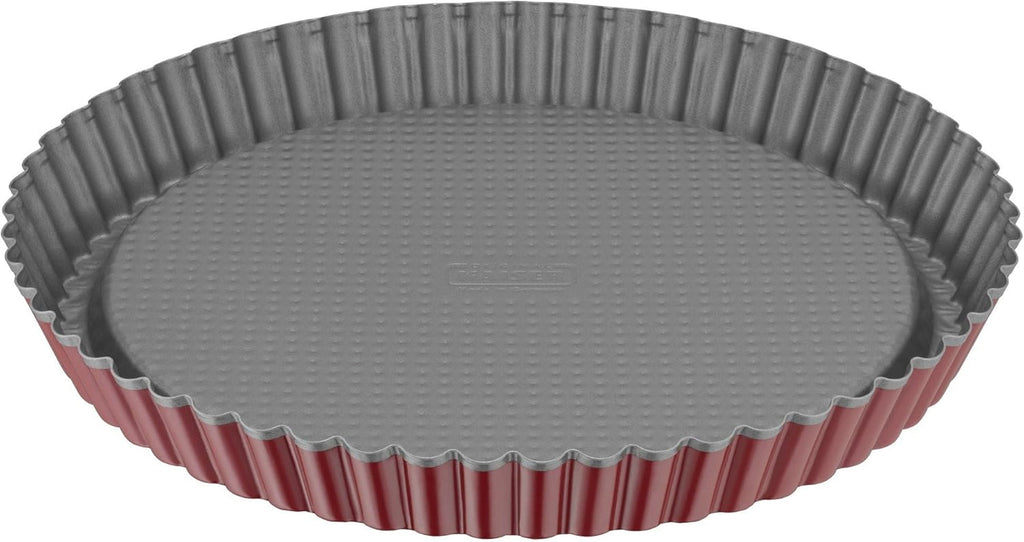 ORIGINAL KAISER Classic plus Obstbodenform 28 Cm, 28.4 X 28.4 X 3.5 Cm & Classic Mini Torteletts 6 Stück, Tartelette Förmchen 10 Cm, Tarteform Klein, Tortelettförmchen Antihaftbeschichtet Matrite si tavi pentru copt Naty Shop Single Classic Plus