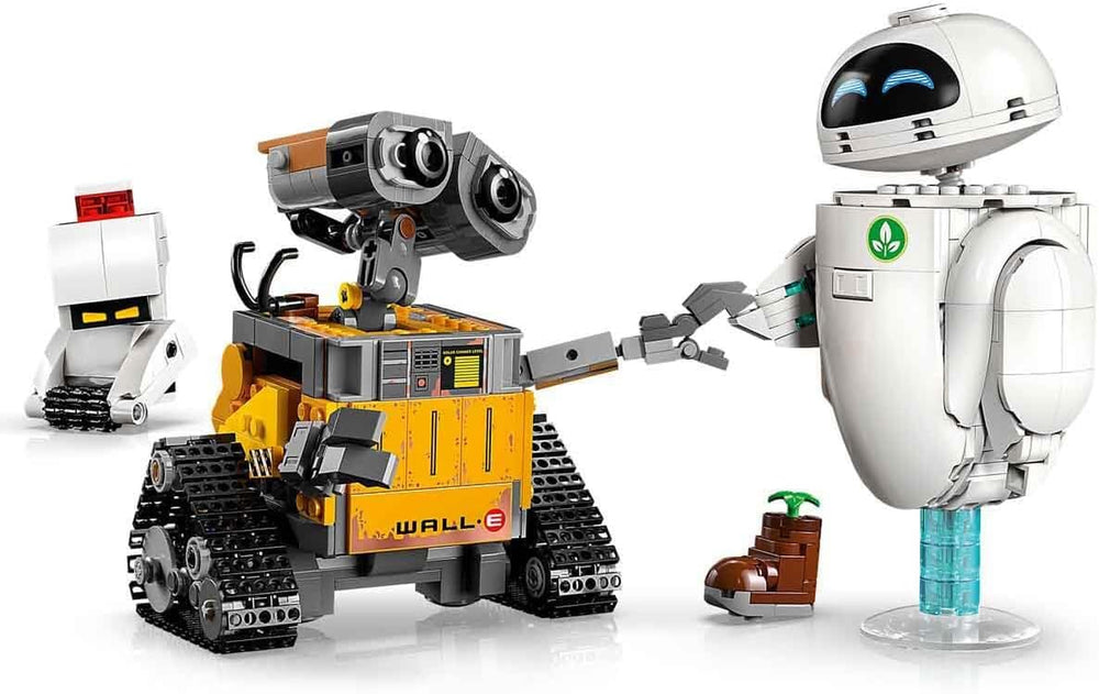 LEGO ǀ Disney et Pixar WALL-E et EVE - Modellbau für Erwachsene - aus Steinen gebaute Roboter mit M-O & Hal Figuren - DIY Deko - Sammlerstück & Geschenk for Fans - 43279