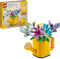LEGO Creator Ensemble d'arroseurs de fleurs 3 en 1, décoration de chambre d'enfant, construisez un arroseur avec un bouquet de fleurs, des bottes en caoutchouc ou 2 oiseaux jouets, cadeau créatif pour filles et garçons de 8 ans 31149 Ensembles de construction Besuche den LEGO-Store Single