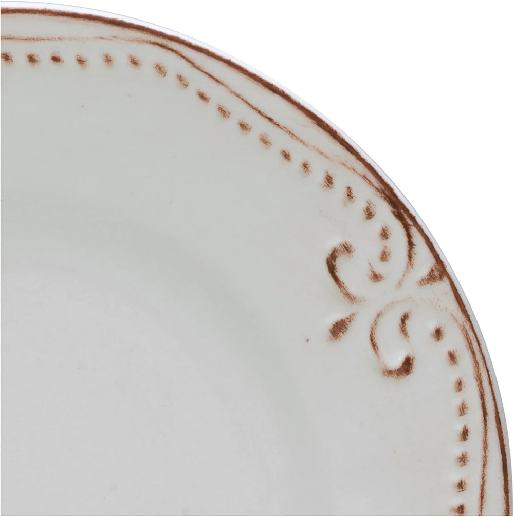 CreaTable, 23601, Série Romantic Vintage, Service de table 16 pièces pour 4 personnes, Service combiné en porcelaine, Passe au lave-vaisselle et au micro-ondes, Fabrication de qualité