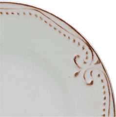 CreaTable, 23601, Série Romantic Vintage, Service de table 16 pièces pour 4 personnes, Service combiné en porcelaine, Passe au lave-vaisselle et au micro-ondes, Fabrication de qualité