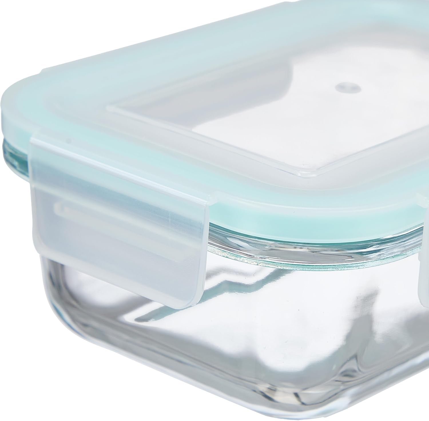 Relaxdays Lot de 6 boîtes de conservation en verre avec couvercle, 370 ml, boîtes de conservation alimentaire, couvercle en plastique, hermétique, bocal en verre, boîtes de conservation transparentes Naty Shop