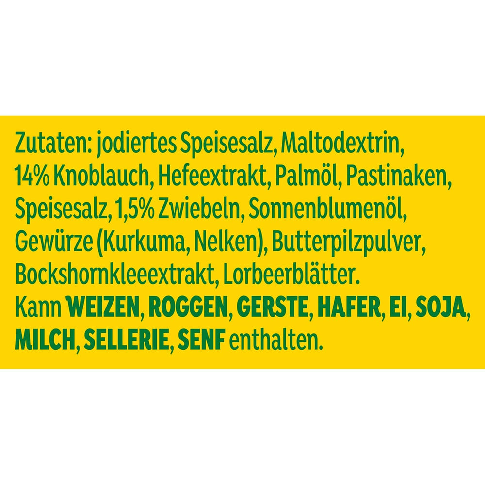 Knorr Würzmischung Garlic Aromat für schnelle Gerichte zum Würzen und Verfeinern von Pasta, Pizza, Gemüse and more 90 g