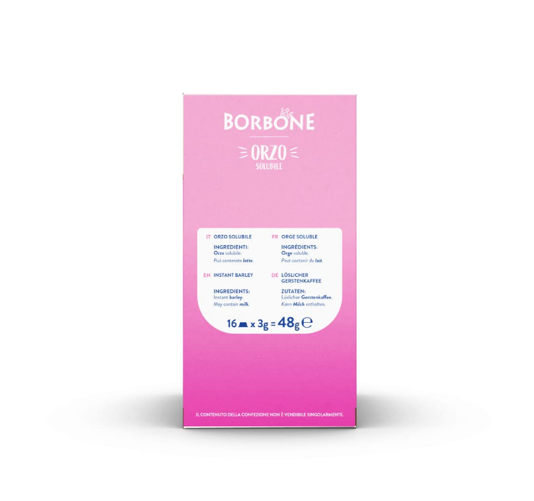 Caffè Borbone Malzkaffee - 96 Kapseln (6 Packungen mit 16 Stück) - Compatible avec Lavazza A Modo Mio Haushalts-Espressomaschinen