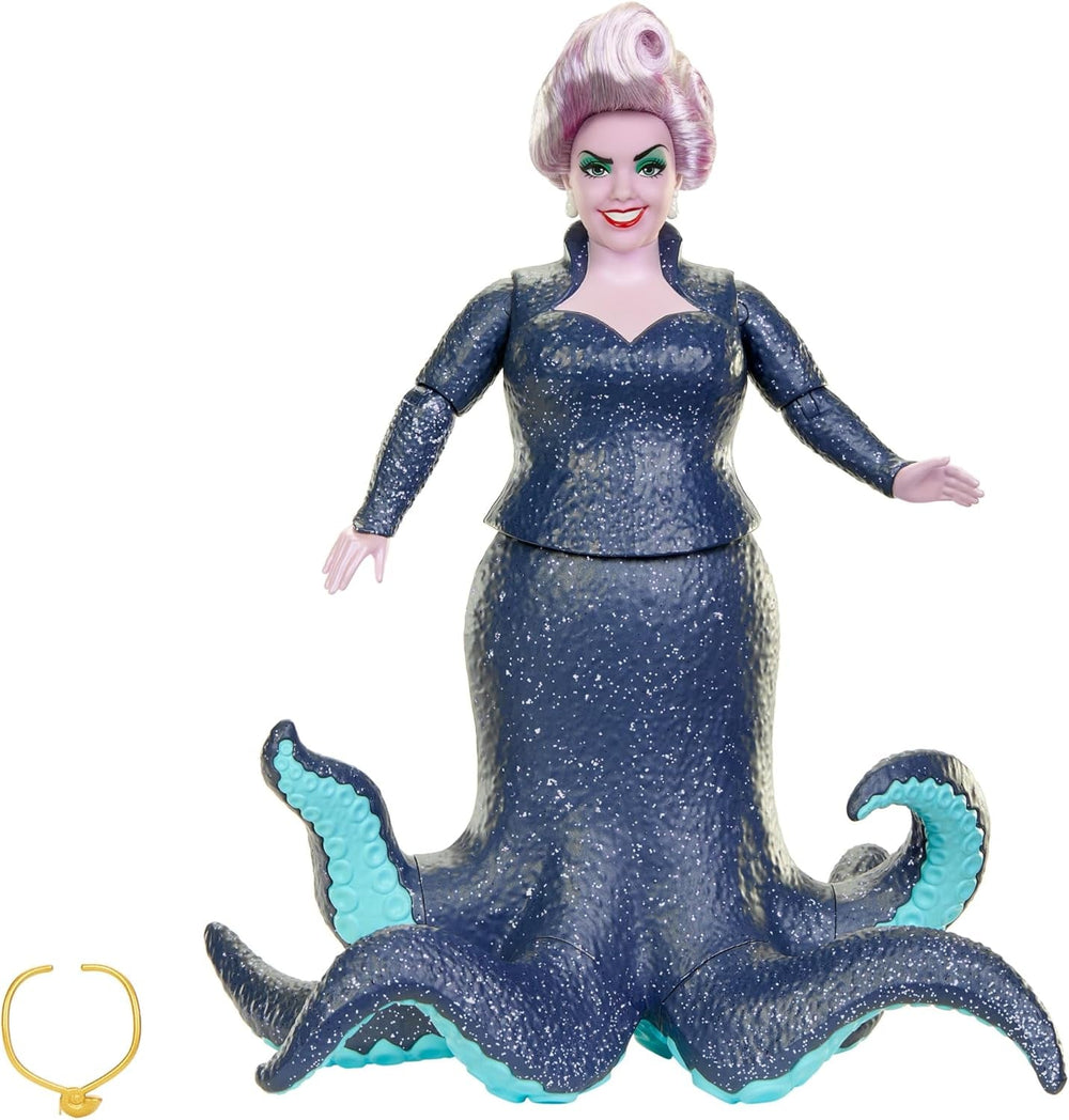 Mattel DISNEY Ariel, Sirène - Ursula avec tentacules, collier amovible et coiffure lavande pour un plaisir de coiffure sans fin, convient aux enfants à partir de 3 ans, HLX12 Naty Shop Dolls