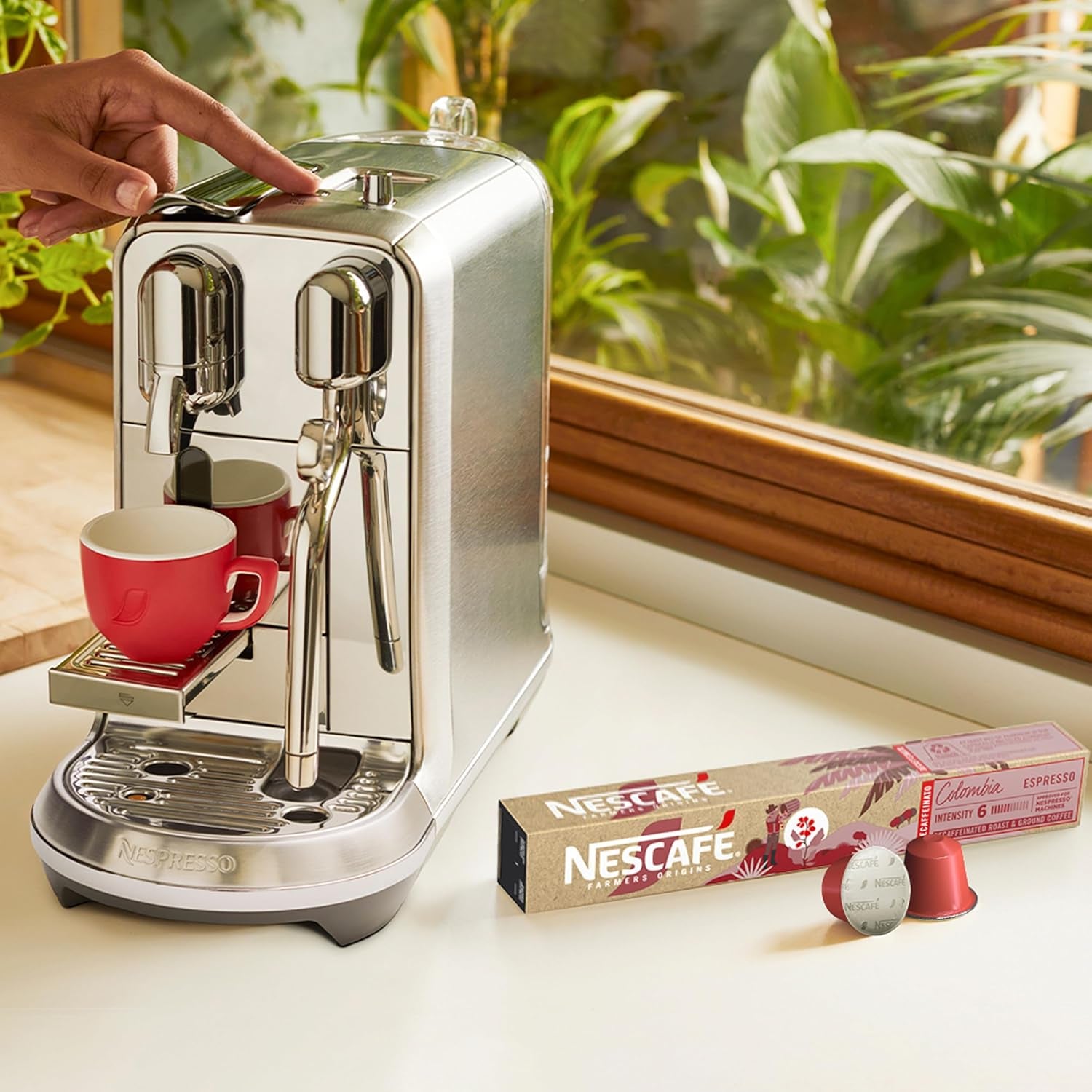 NESCAFÉ Farmers Origins Colombia Espresso Entkoffeiniert 6 x 10 Capsules de café - Capsules de café pour machines Nespresso