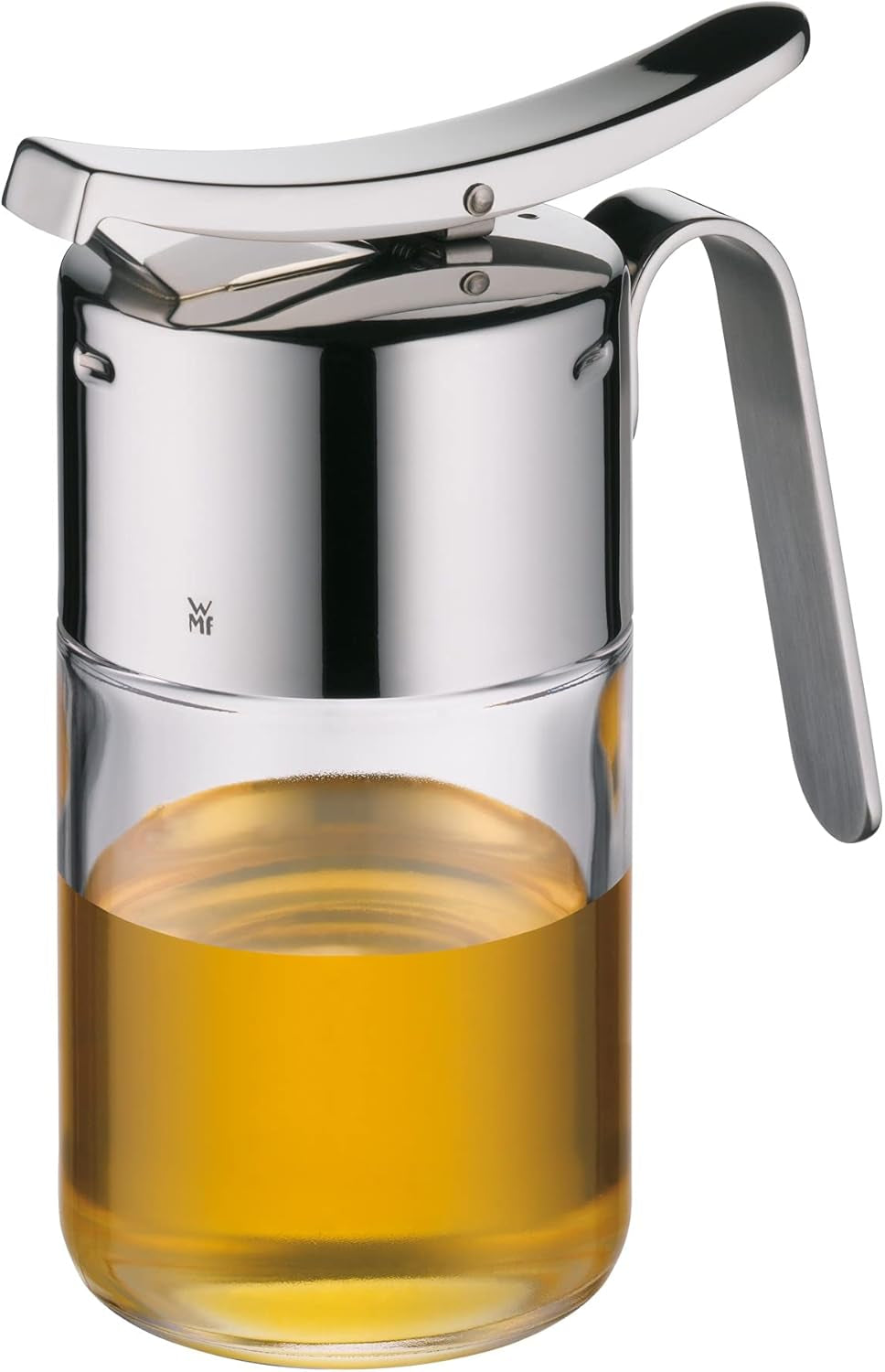 Distributeur de sirop/miel WMF Barista 240 ml, pot de conservation en verre et dépôt 1 l, hauteur 21,5 cm, pot de conservation avec couvercle, récipient à grains de café, pot de céréales, pot de conservation alimentaire avec grande ouverture de remplissage Boîtes de conservation alimentaire Naty Shop