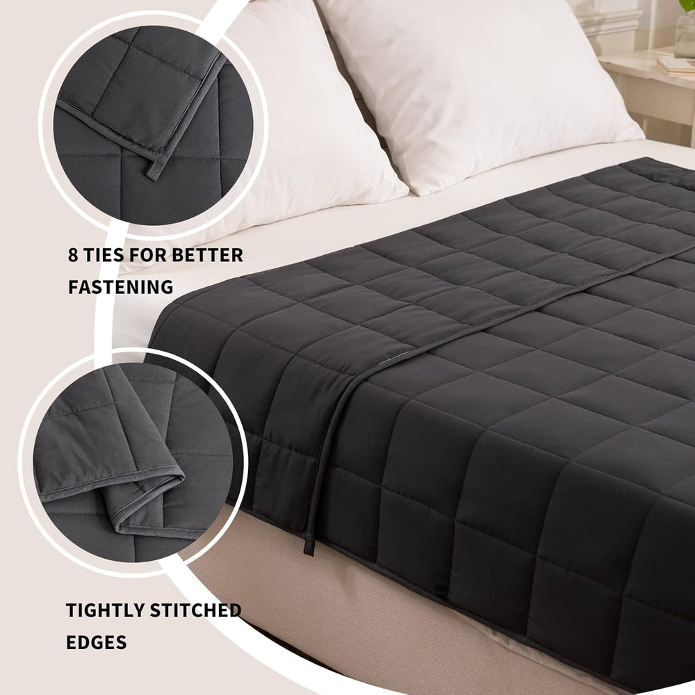 Good Nite Pătură cu greutate pentru adulți Pătură grea pentru simțuri calme Gri 8 Kg 150 X 200 Cm Plapumi si pilote Naty Shop