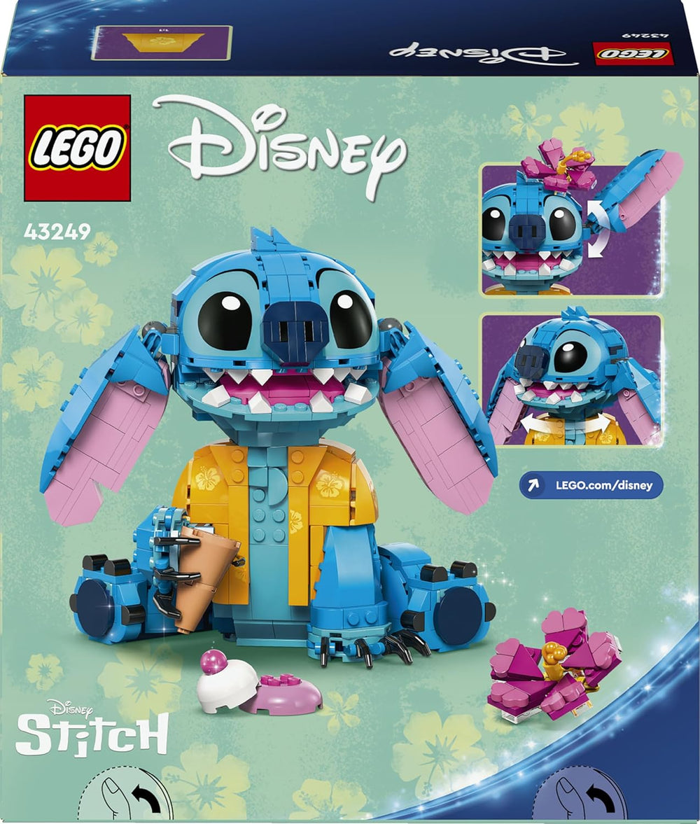 LEGO | Disney Stitch Spielzeug - Figure zum Spielen und Sammeln with Einer Eistüte and Einer decoren Blume - Conçu pour les filles, les jeunes et les cinéphiles de Lilo & Stitch à partir de 9 ans - 43249