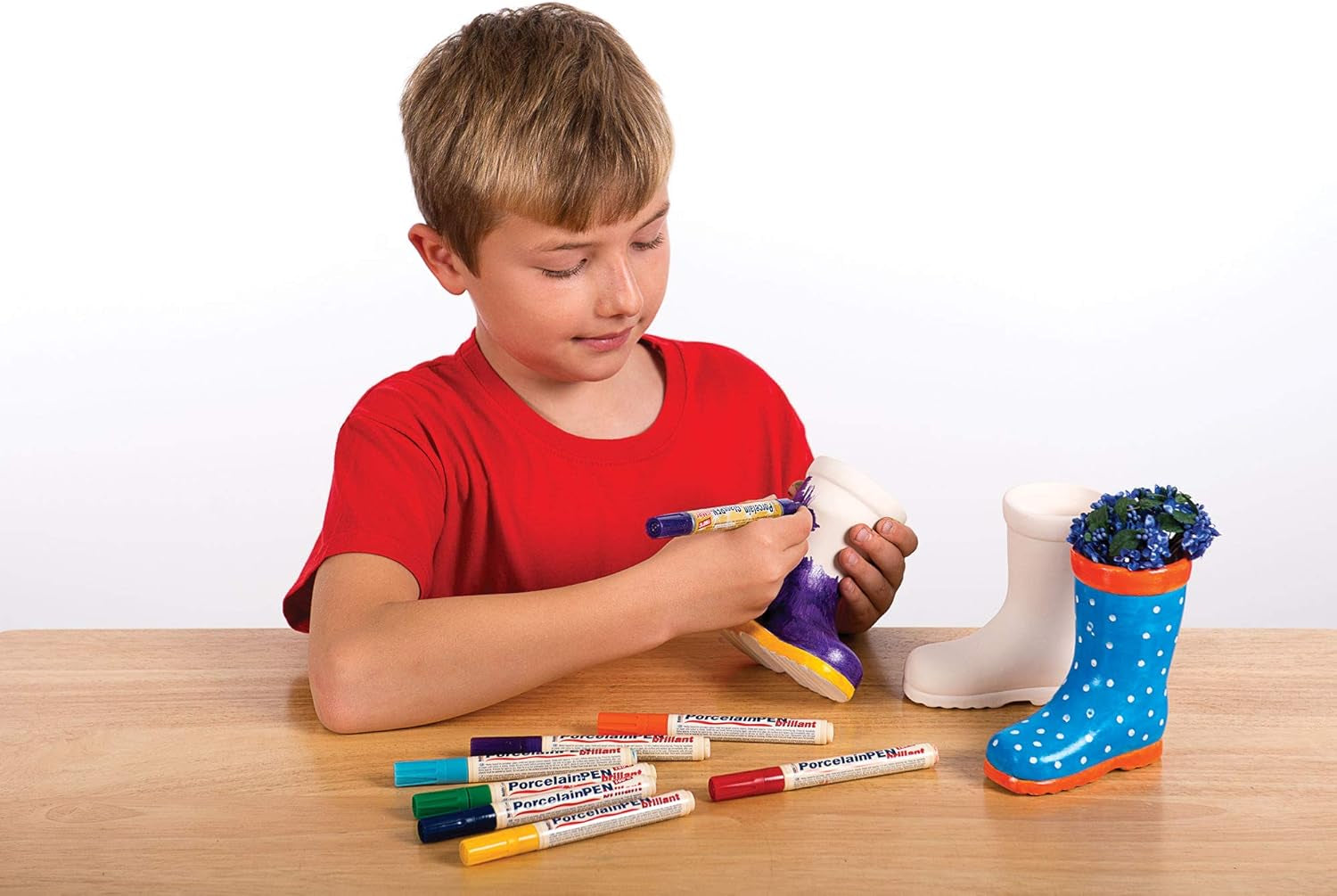 Baker Ross Pots en céramique « Wellies » pour enfants (paquet de 2)