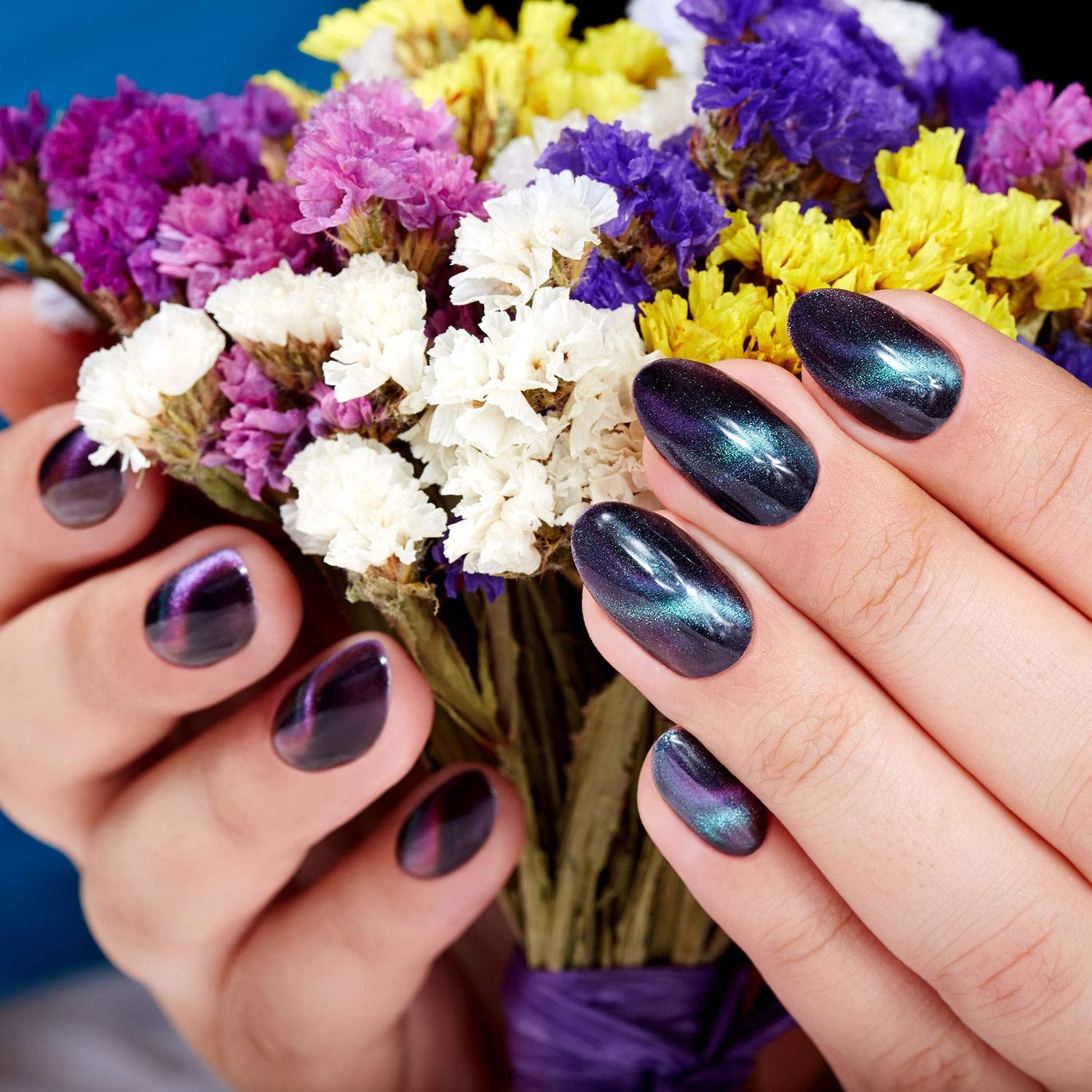 Nail Art Werkzeug Magnetstift, 10 Stück Nagel Magnet Stick Tool Set, Nagel Magnet Stift et Starker Magnet Stock Punktierungsstifte for DIY 3D Magnetics Katzenauge UV Gel Polnisch Nagel Kunst