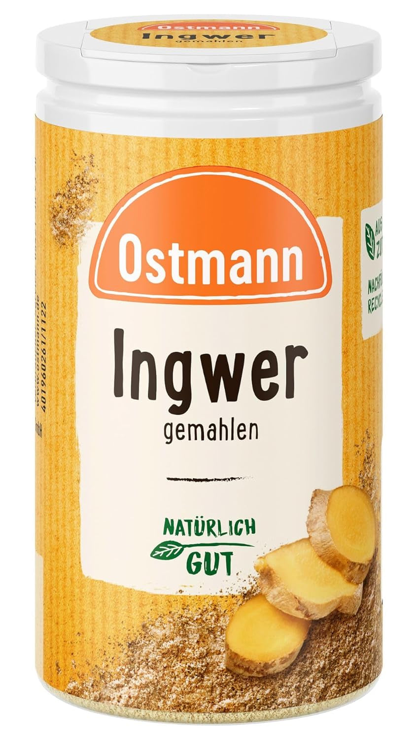 Ostmann Gewürze - Ingwer gemahlen | Nachfüllbare & recyclable Verpackung | 30 g dans Der Streudose
