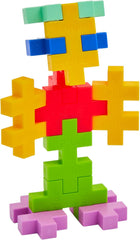 Plus-Plus 9603431 Kreativ-Bausteine Tube, Big Tropical, Geniales Konstruktionsspielzeug, 15 Teile, 38 cm