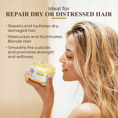 Camomila Intea - Mască de păr Blonde Reflections - Hidratează și hrănește părul blond - 250 ML Masca de par Naty Shop