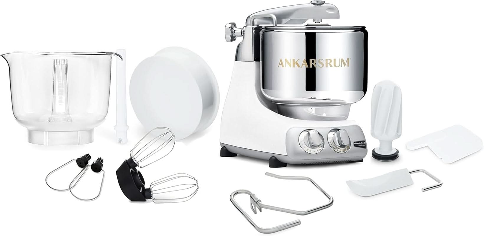 Ankarsrum - Assistant Base Originale Machine de Cuisine Crème AKM6230MW Blanc Minéral Mère et Enfant Naty Shop