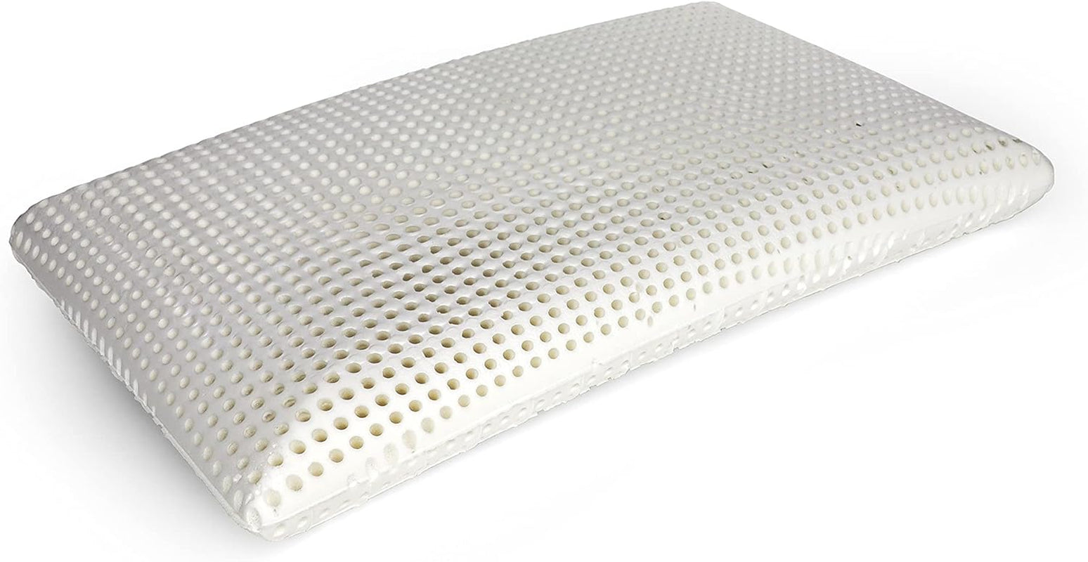 Talamo Italia Lot de 2 Oreillers de Lit 100% Made in Italy Oreiller "Savon" Amovible Mousse à Mémoire Perforée Hypoallergénique et Respirant 70X40Xh16 Cm Naty Shop Altezza 16 Oreillers Standard sans Housse Simple