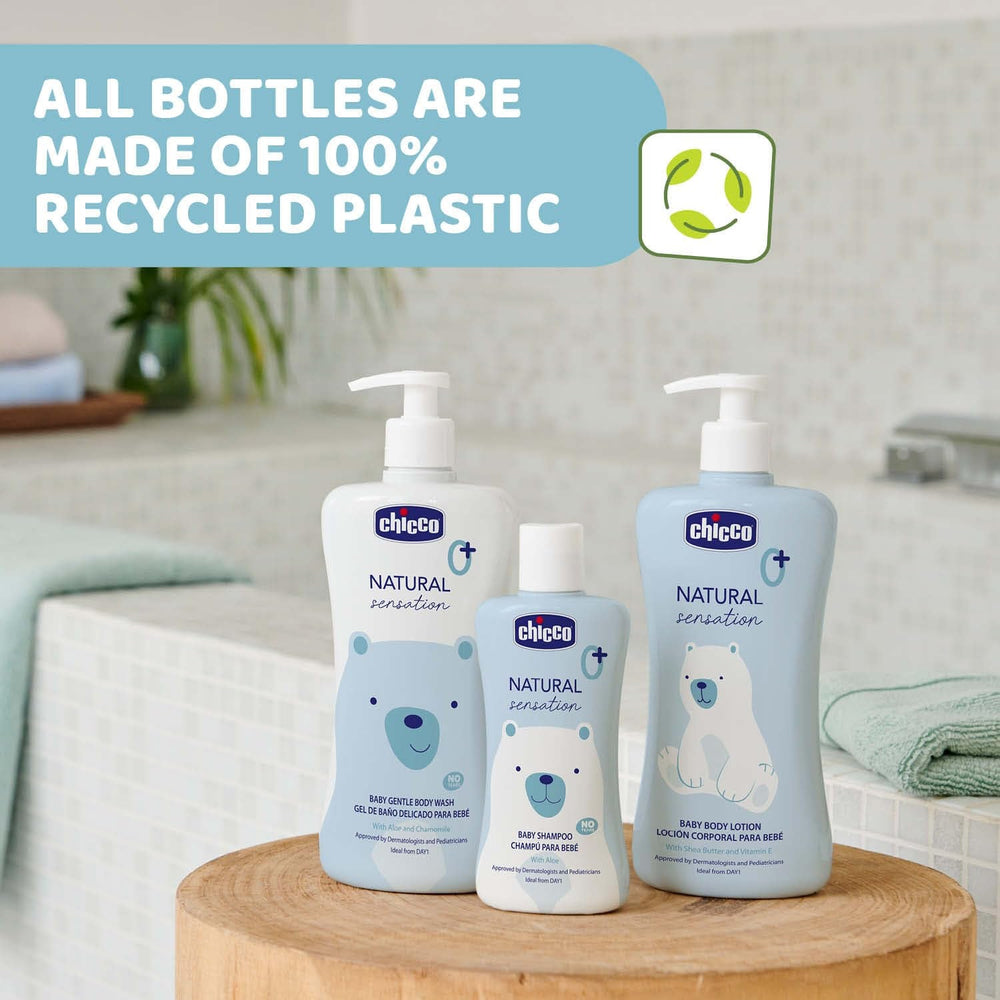 CHICCO NATURAL SENSATION - SHAMPOOING ET BAIN POUR ENFANTS - SANS BOISSONS, 200 ML Enfants - Bains et soins Naty Shop