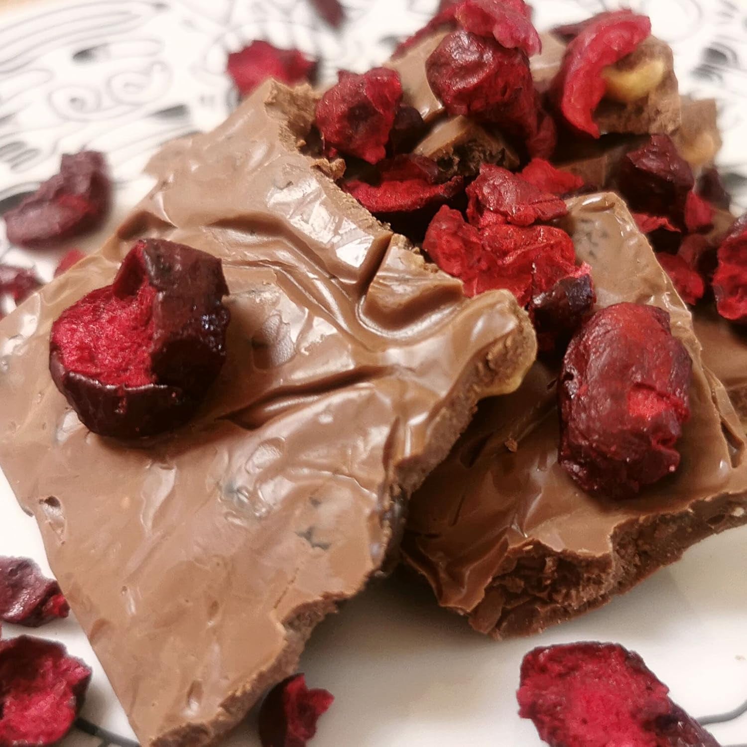 Cireșe amare liofilizate | 100% naturale bucăți de fructe liofilizate Fructe uscate | Cireșe amare uscate | Cireșe amare liofilizate | ZingyZoo Produse deshidratate Naty Shop