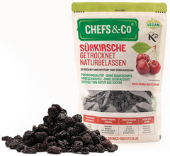 CERISES SÉCHÉES (NON SÉCHÉES) -750g | cerises douces séchées sans noyaux | 100% naturel | qualité supérieure | sans additifs, sans soufre et sans sucre Produits déshydratés Naty Shop