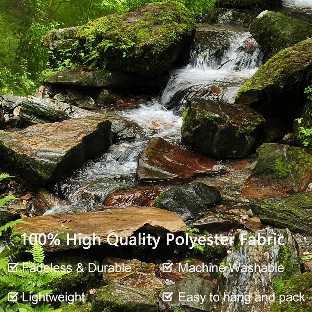 Tapis tapisserie forêt toile arbre cascade brouillard Accueil - Accessoires et Décorations Naty Shop