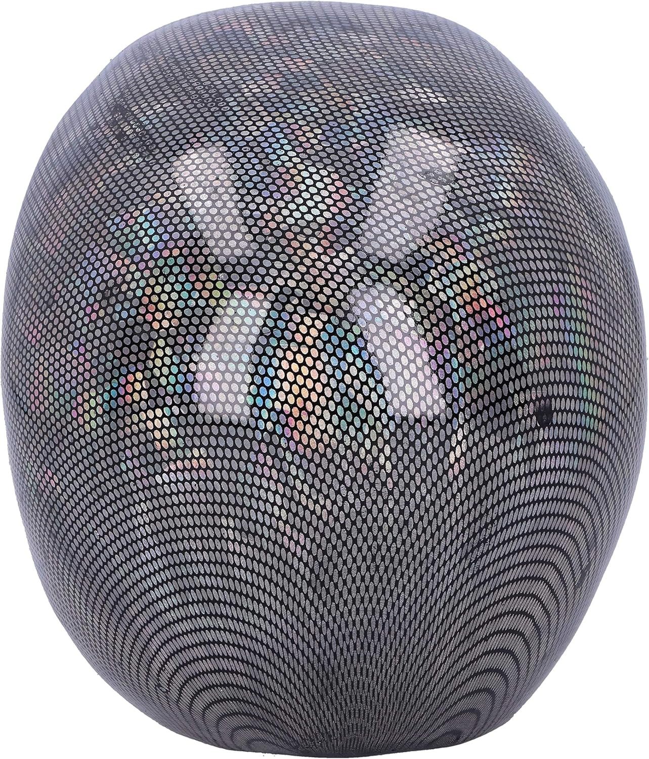 Crâne Résille Argent Holographique Ornement Crâne Résille Holographique Argent Argent 16,5 cm Statuettes et Sculptures Naty Shop
