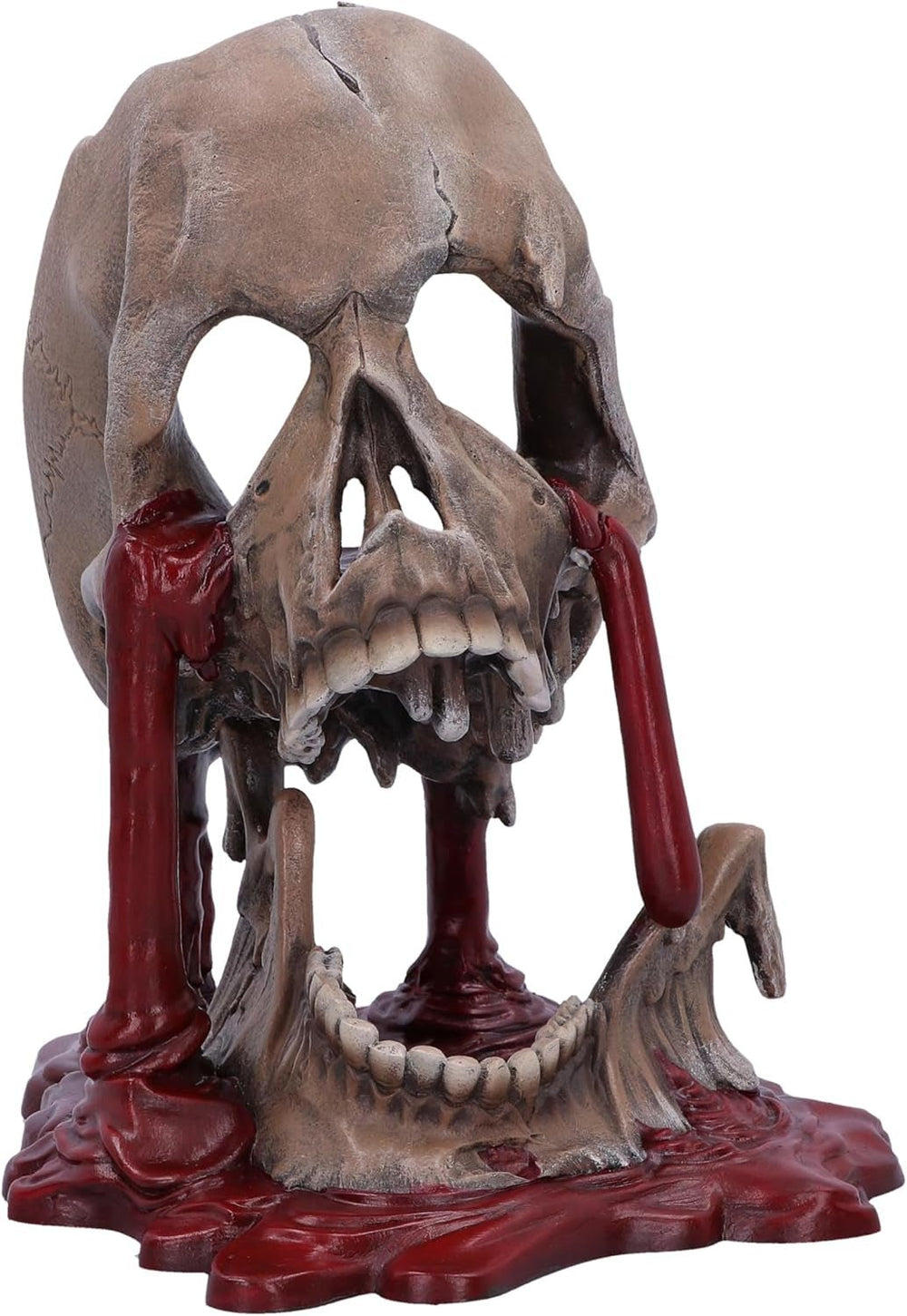 Crâne Renaissance, 19 cm, résine, noir et or, motif baroque doré, ornement crâne noir, décoration gothique, coulé dans la meilleure résine synthétique, peint à la main par des experts Naty Shop Statuettes et sculptures marron 16,5 cm