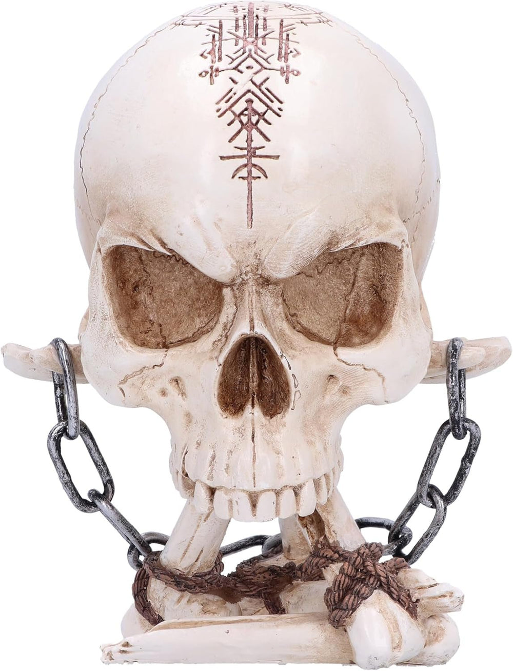 Crâne Renaissance, 19 cm, résine, noir et or, motif baroque doré, ornement crâne noir, décoration gothique, moulé à partir de la meilleure résine synthétique, peint à la main par des experts Naty Shop Statuettes et sculptures White Rupt 14,5 cm