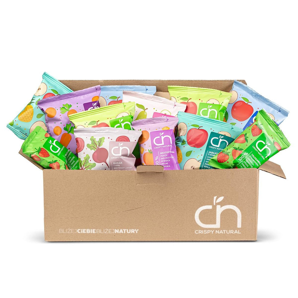 Mélange de collations naturelles croustillantes (12, mélange de fruits) Naty Shop Produits déshydratés 1,5 G (paquet de 12) Mélange de fruits et légumes