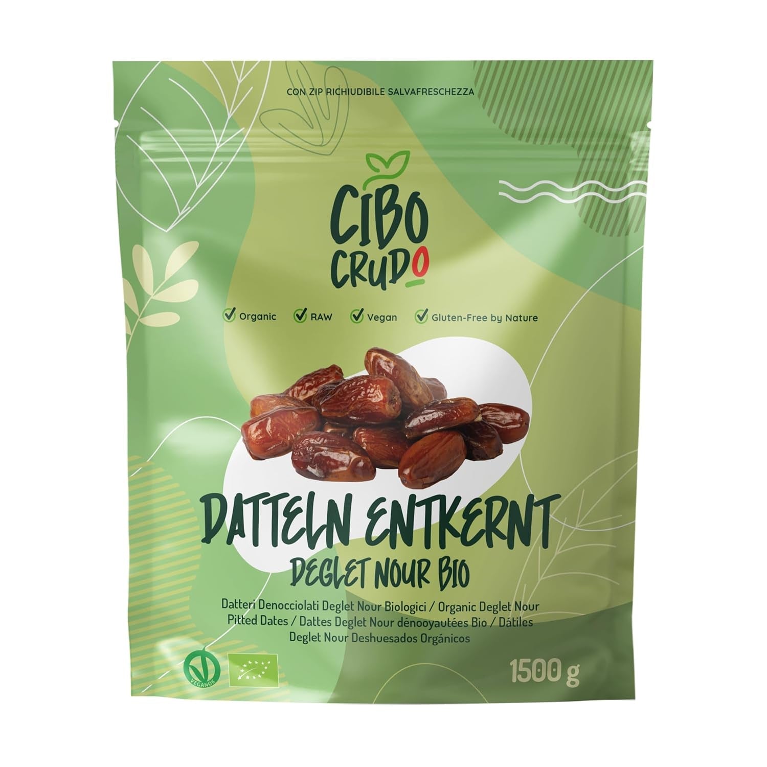 Dattes sans pépins Deglet Nour Bio - 500g. Dattes séchées Deglet Nour naturelles et biologiques. Dattes séchées. Naty Shop produits déshydratés 1,5 kg Données Deglet