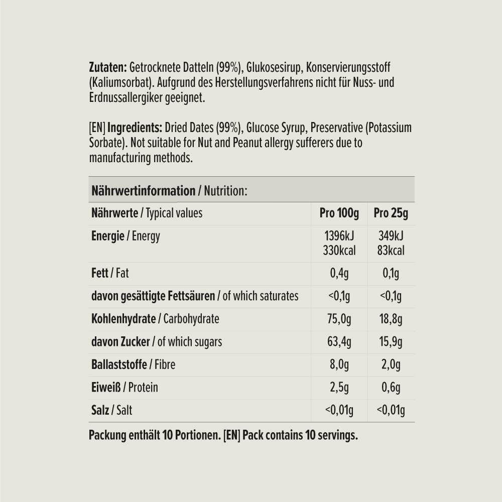 Dattes séchées et sans pépins, 250g produits déshydratés Naty Shop