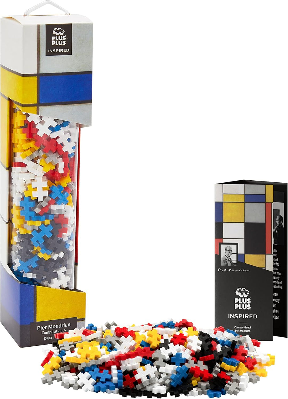 Plus-Plus 5163 Geniales Konstruktionsspielzeug, Sonnenblumen von Vincent Van Gogh, Inspired-Edition, Kreativ-Bausteine ​​​​Tube, 350 pièces, Tournesols