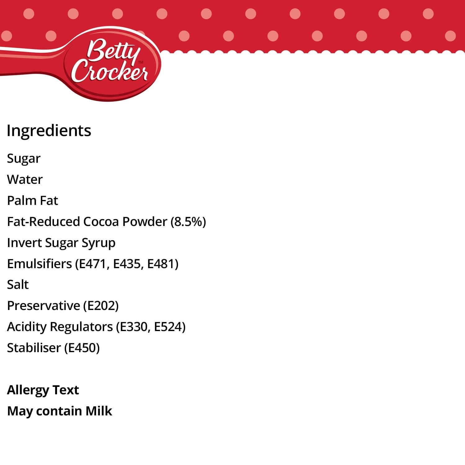 Betty Crocker, Glaçage pour gâteau au chocolat et caramel, 400 grammes Glaçages et Décor Naty Shop