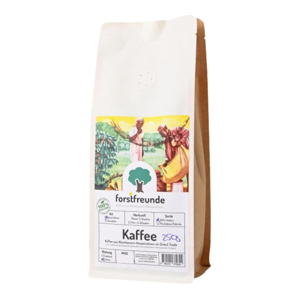 Café du Pérou | 250 g de grains entiers | Haricots 100 % Arabica | la meilleure qualité naturelle d'Amérique du Sud | café de | commerce équitable
