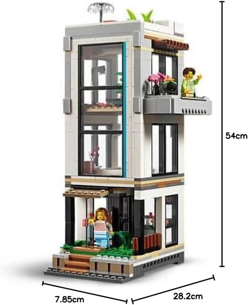 LEGO Creator Modern House, set 3 în 1 pentru a converti într-o casă de oraș sau o cabană în pădure, model de casă, idee de cadou pentru băieți și fete de la 9 ani, jucărie educativă 31153 Seturi de constructie Besuche den LEGO-Store