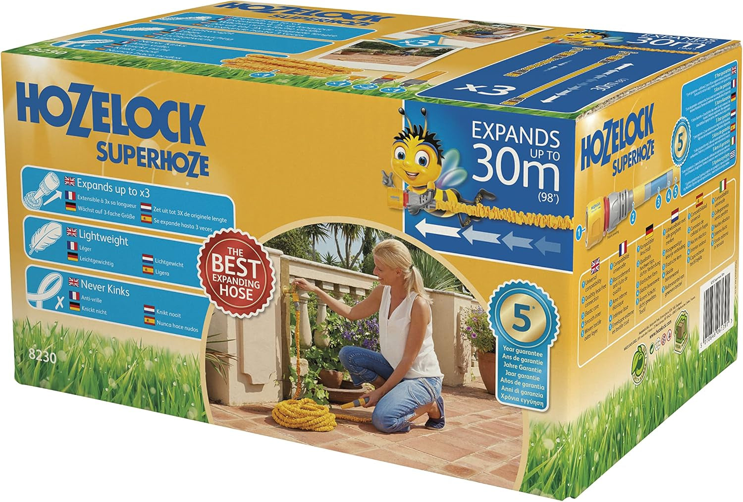 Furtun Hozelock Superhoze 40m, galben și gri