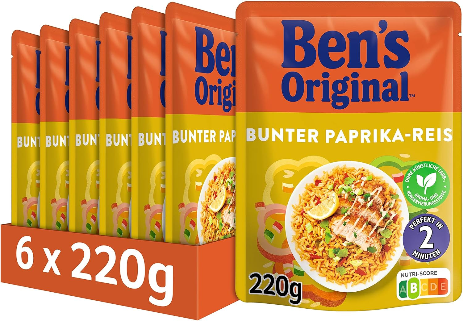 BEN'S ORIGINAL™ Riz express mexicain 6 x 220g