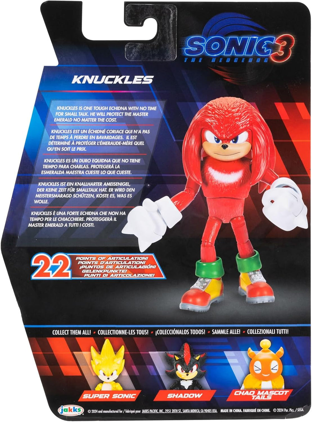 Figurine Sonic 3 Movie, 13 cm, Knuckles Action figures Naty Shop