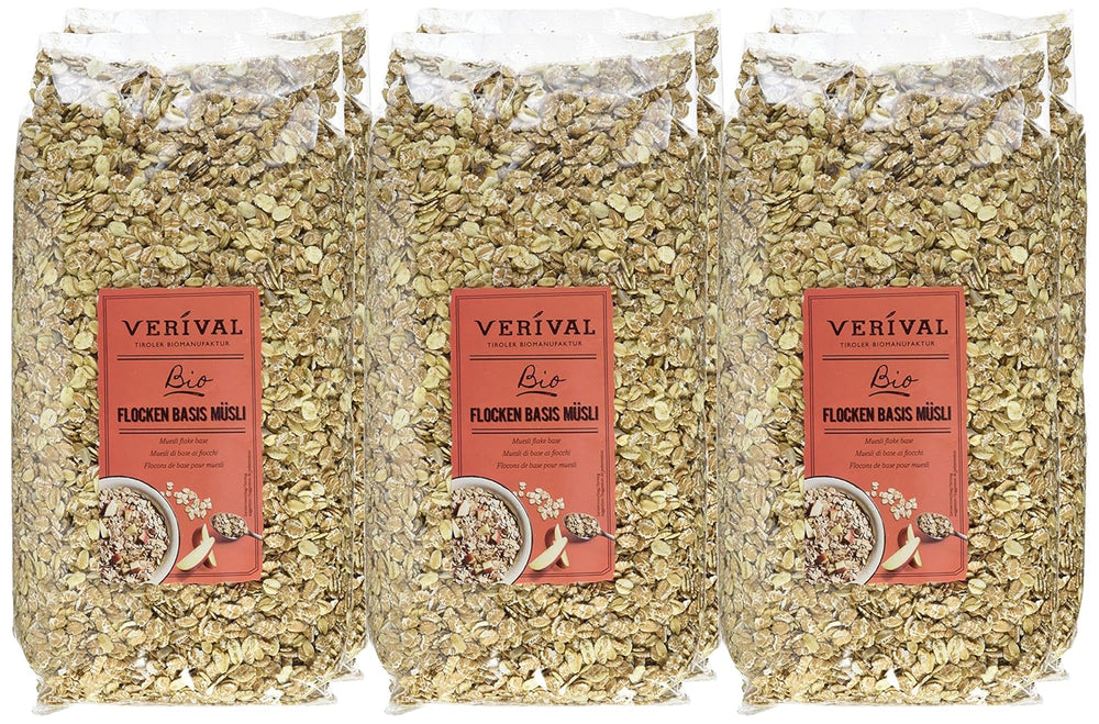 Base de muesli en flocons Verival - Bio, paquet de 6 (6 x 1 kg)