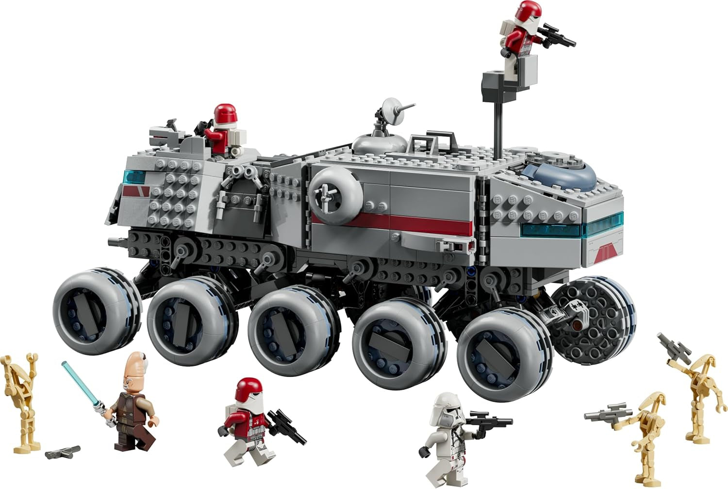 LEGO Star Wars : The Clone Wars Republikanischer Juggernaut - Jeu avec véhicule de transport - Jeu avec lumière - Jeu créatif pour les fans d'enfants et d'enfants - 75413