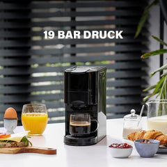 Machine à expresso multicapsules Princess 4 en 1 - 1450 watts, capsules, dosettes, café moulu, sans BPA, 249450, 01.249450.01.001, noir, argent