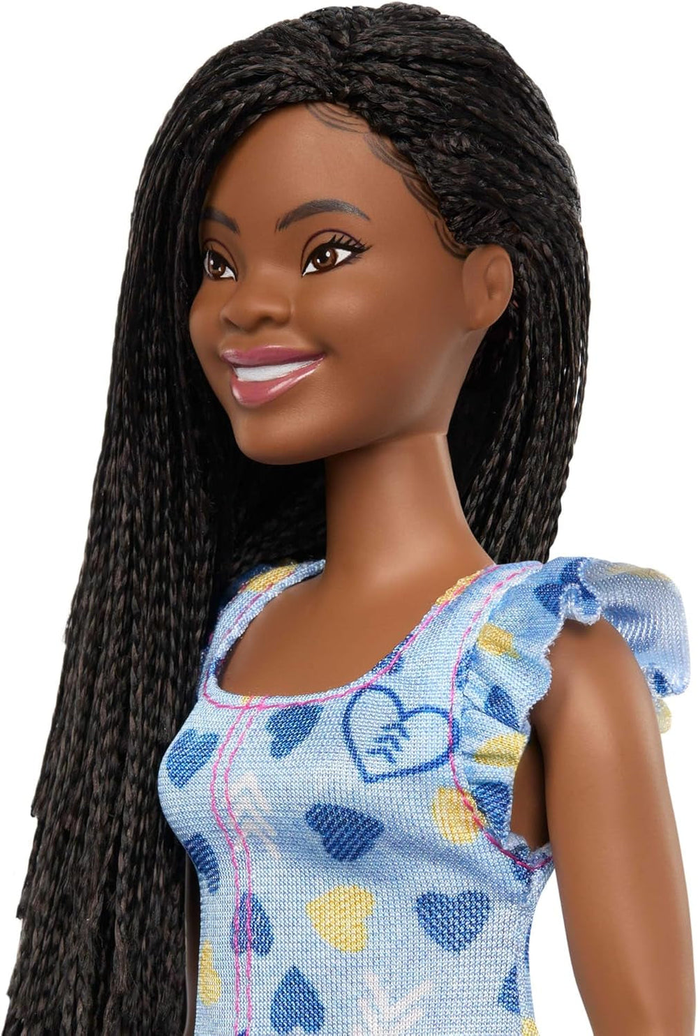 Poupée Barbie Fashionistas no. 229 avec le syndrome de Down en robe cardiaque, développé en coopération avec la National Down Syndrome Society, HYK14 Naty Shop Dolls