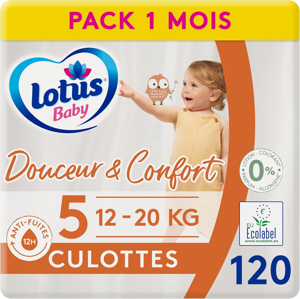 Douceur Naturelle – Culottes, Taille 6 (16-26 kg) Pack 1 mois – 112 culottes