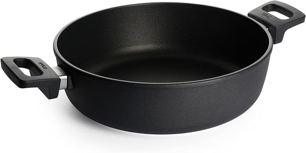 Woll Nowo Titanium Kasserolle - Induktiv -, Ø 32 Cm, 8 Cm Hoch, 5.5 Liter, Mit 2 Seitengriffen - Geeignet Für Alle Herdarten Moules et plateaux pour la cuisson Naty Shop 4 litres