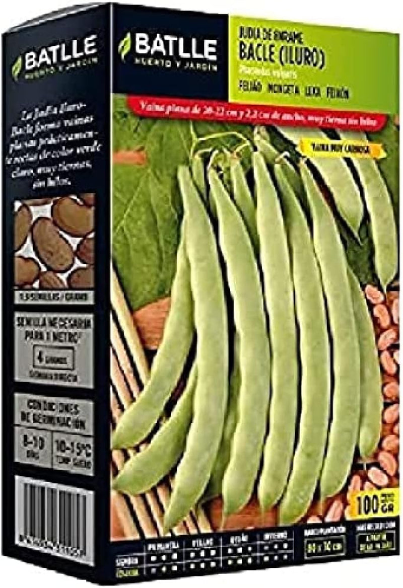 Batlle Gemüsesamen - Stangenbohne Garrofo (100G) Bohnenkerne