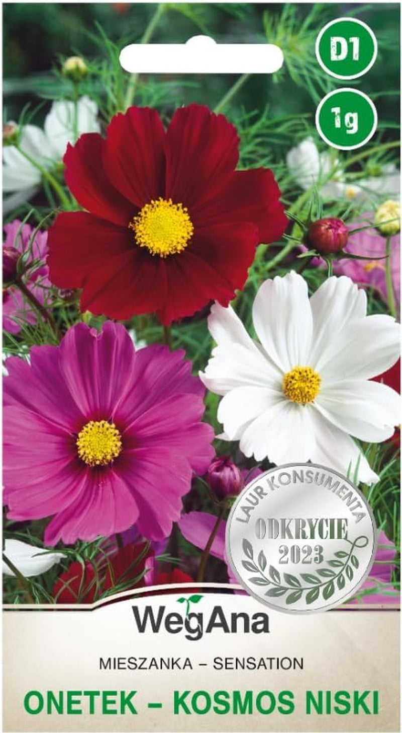 Cosmos Sensation Mix 1g graines, Cosmos Mix Fleurs d'été, Plantes de jardin Plantes de balcon, Graines de fleurs