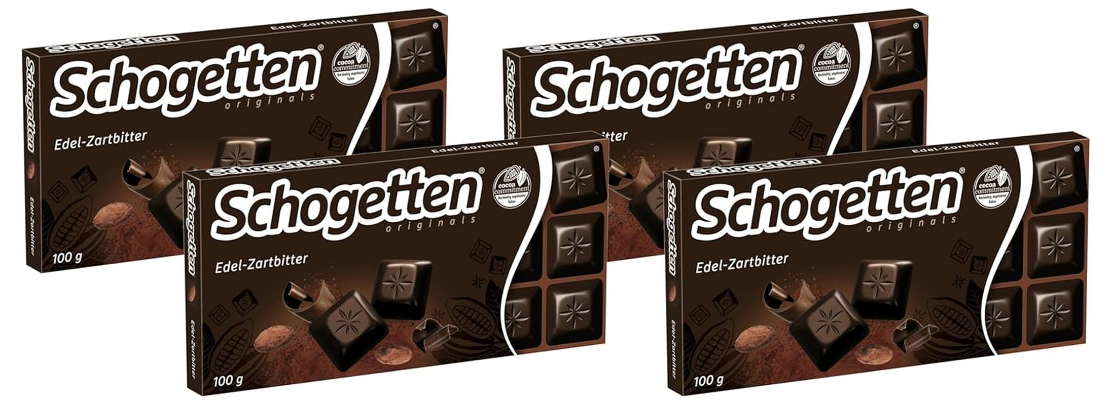 Chocolat noir Schogetten (50% de cacao), 100 g